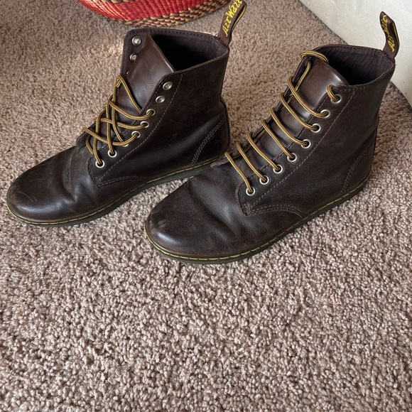 Vintage Dr. Martens Dark Brown Ankle Boots - Picture 2 of 5